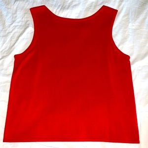 DRESS BARN 🍒 Red Sweater Tank (L)